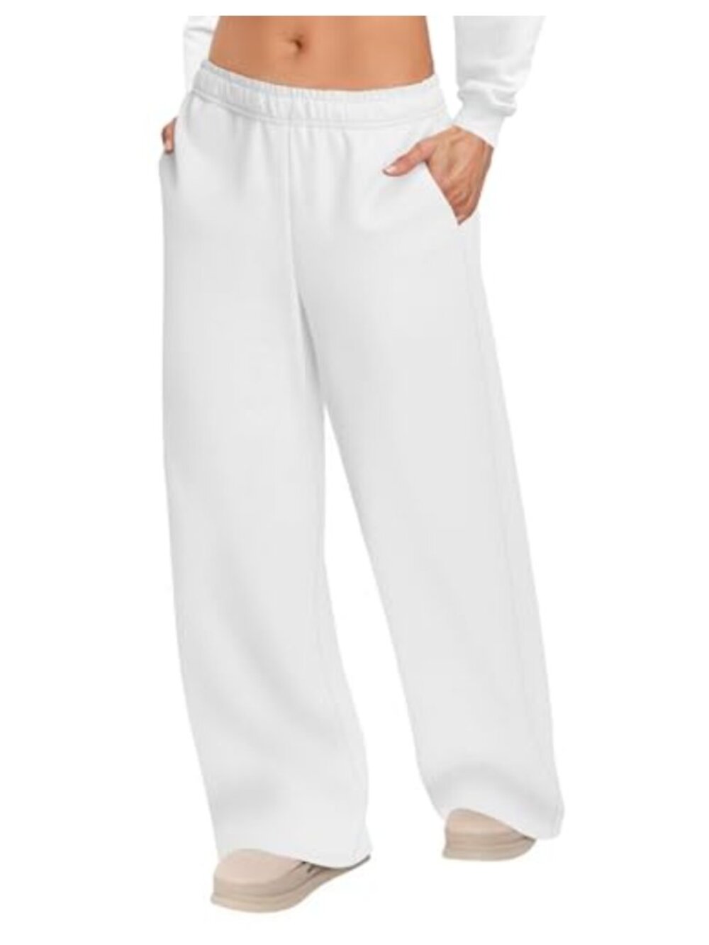 Wide Leg Drawstring Sweatpants High Waist with Pockets